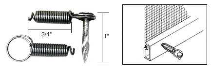 C.R. Laurence CRL Spring Latch With Nail - Bulk Package | WSC205M