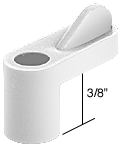C.R. Laurence Window Screen Clips, White, Plastic, 3/8&quot; - Package | WSC306W