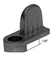 C.R. Laurence CRL 1/8&quot; Black Die Cast Window Screen Clip - Package | WSC312BL