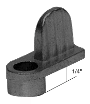 C.R. Laurence CRL 1/4&quot; Black Die Cast Window Screen Clip - Package | REPLACED BY WSC314BLPK | WSC314BL