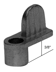 C.R. Laurence CRL 3/8&quot; Black Die Cast Window Screen Clip - Package | WSC316BL