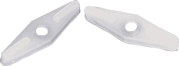 C.R. Laurence White Nylon Double Flush Screen Clips - Bulk Package | REPLACED BY WSC375PK | WSC375