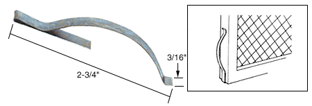 C.R. Laurence CRL Tension Springs, 3/16&quot; Wide, Flat - Bulk Package | WSC411N