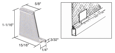 C.R. Laurence CRL Translucent Plastic Pull Tab - Bulk Package | WSC420