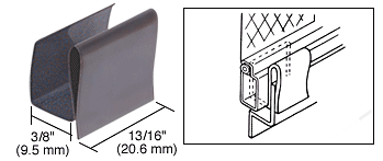 C.R. Laurence CRL Metal 3/8&quot; Screen Retainer Clip - Bulk Package | WSC505