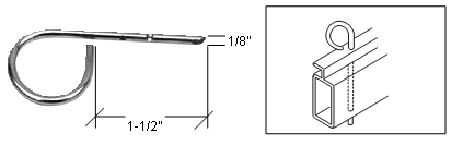 C.R. Laurence Window Screen Lock Pins for 1&quot; Screen Frame, 1/8&quot; Diameter - Bulk Package | REPLACED BY WSC630PK | WSC630
