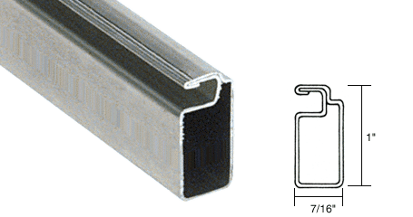 C.R. Laurence CRL Mill Finish 1&quot; X 7/16&quot; Roll Formed Aluminum Screen Frame - 12 ft long | WSF17M