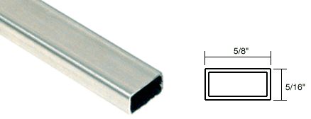 C.R. Laurence Screen Frame Spreader Bar, Roll Formed Aluminum,  Mill Finish  - 12 ft long | WSSB58M