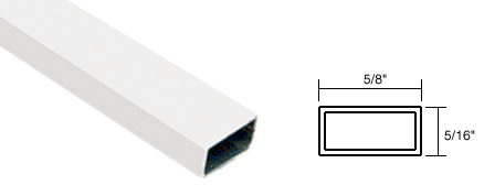 C.R. Laurence Screen Frame Spreader Bar, Roll Formed Aluminum,  White - 12 ft long | WSSB58W