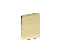 C.R. Laurence CRL Satin Brass End Cap for WU1 Series Wet/Dry U-Channel | WU1ECSB