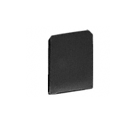C.R. Laurence CRL Black Anodized WU2 Series &quot;U&quot; Channel End Cap | WU2ECBL