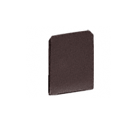 C.R. Laurence CRL Dark Bronze Anodized WU2 Series &quot;U&quot; Channel End Cap | WU2ECDU