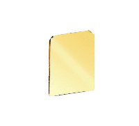C.R. Laurence CRL Polished Brass End Cap for WU3 Series Wet/Dry U-Channel | WU3ECPB
