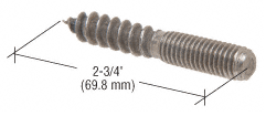 C.R. Laurence CRL Dual Threaded Screw for Cable System for 3/8&quot; to 1/2&quot; (10 to 12 mm) Glass  | Y0310