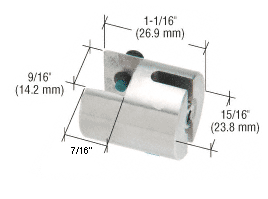 C.R. Laurence CRL Vertical Panel Connector for Cable System for 3/8&quot; to 1/2&quot; (10 to 12 mm) Glass  | Y032CR