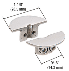 C.R. Laurence CRL Drill-Thru Shelf Support for Cable System for 3/8&quot; to 1/2&quot; (10 to 12 mm) Glass  | Y033CR
