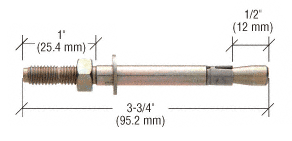 C.R. Laurence CRL Concrete Anchor for 3/8&quot; Cable System | Y38CA
