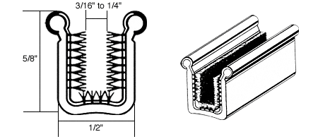 CRL-Automotive CRL Beaded Rigid Division Bar for 1957-1967 Ford - 96 in long | Y619P96