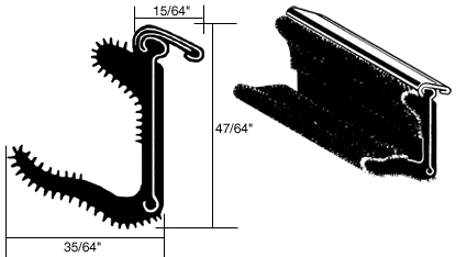 CRL-Automotive CRL Rigid Stainless Steel Beaded Belt Molding for 1966-1967 GM - 96 in long | YMR13X96