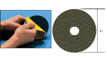 C.R. Laurence 3M 4&quot; 120 Grit QRS Mount Flexible Diamond Disc  | ZD4Q120