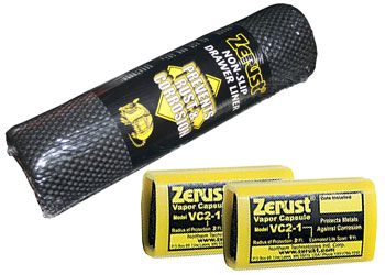Zerust NoRust Non-Slip Drawer Liner &amp; NoRust Vapor Capsule Combo | ZR11330