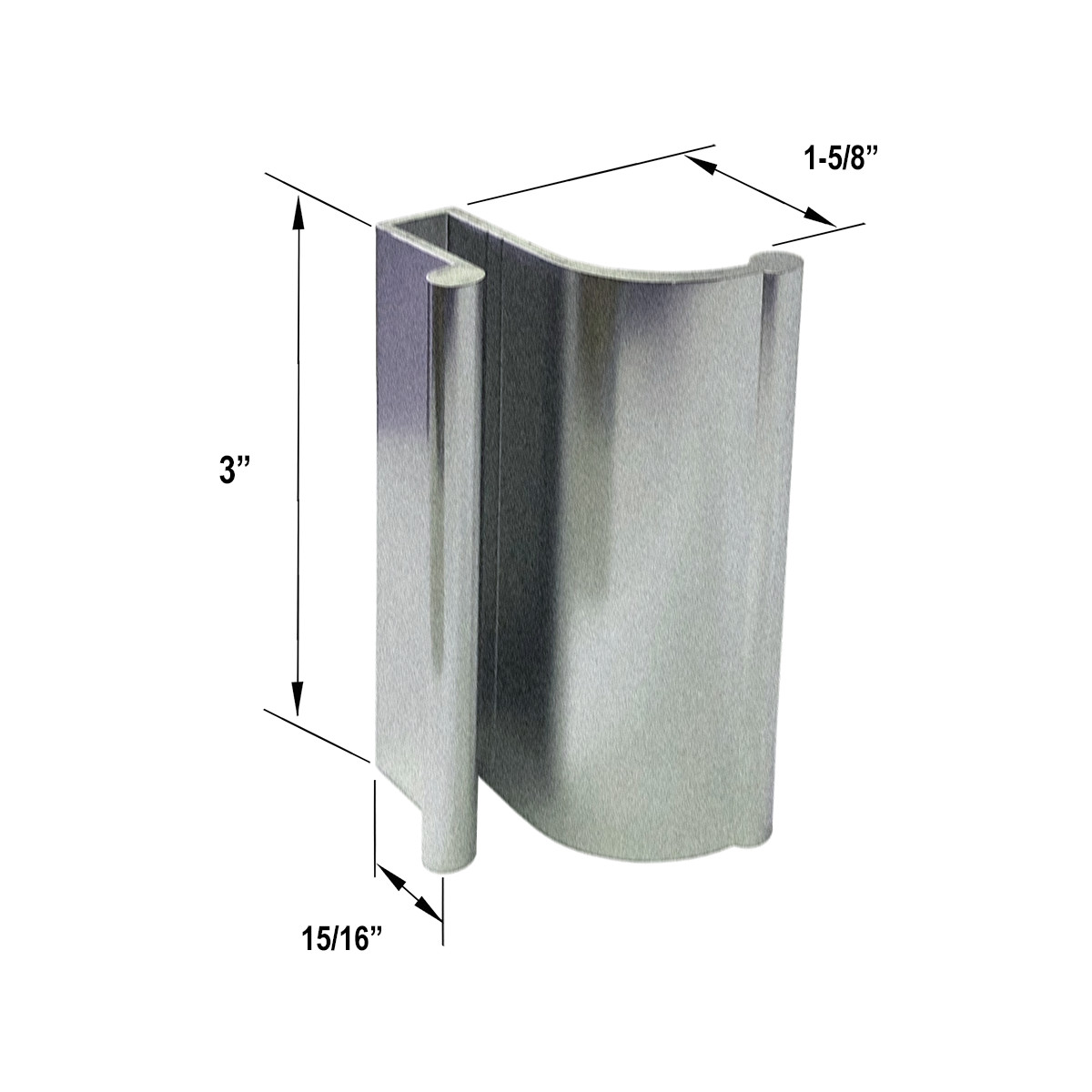 Tub Enclosure and Sliding Shower Door Pull Handle | Frameless Sliding Shower Door Handle | GGSOH