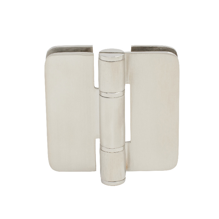 CRL Zurich 07 Series Satin Stainless Glass-to-Glass Inline Outswing Hinge | ZUR07SS