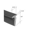 Gordon Glass&#174; Gray Shower Door Vinyl "T" Sweep and Drip Seal - 7 ft long