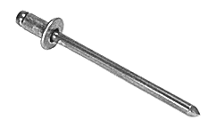 C.R. Laurence CRL 1/8&quot; Diameter, 3/16&quot; to 1/4&quot; Grip Range Aluminum Rivet with Aluminum Mandrel in Packs of 1000 | ABA44PK