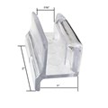 Gordon Glass&#174; Clear Acrylic Sliding Shower Door Bottom Guide with Screw