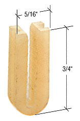 C.R. Laurence CRL 3/4&quot; Sliding Screen Door Bottom Guide for Daryl Doors - Package | B594