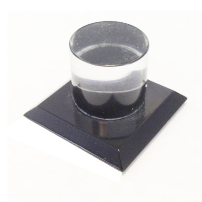 Black Acrylic Stick-On Mirror Knob | MKBKM