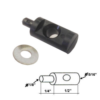 Nylon Hinge Pin Kit for Continuous Hinge Framed Shower Enclosure | HPN3