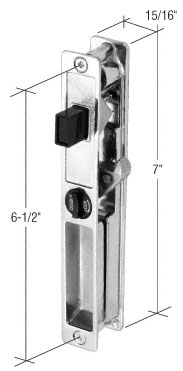 CRL Chrome Non-Keyed Flush Mount Handle Set With 6-1/2&quot; Screw Holes for Crossly Doors | C1099 | C1099