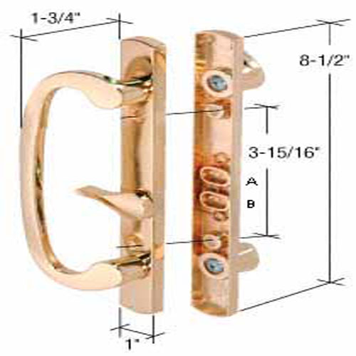 Sliding Glass Patio Door Hardware: Mortise Locks, Handles Sets, Pulls | C1283