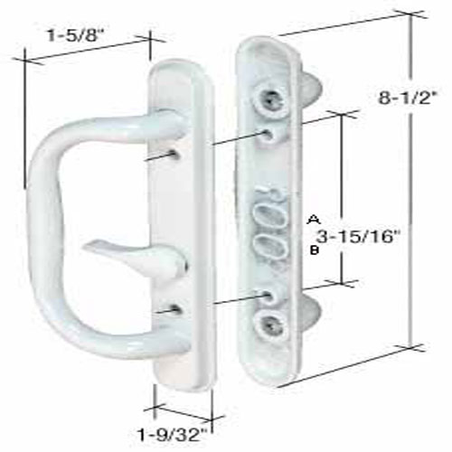 Sliding Glass Patio Door Hardware: Mortise Locks, Handles Sets, Pulls | C1284