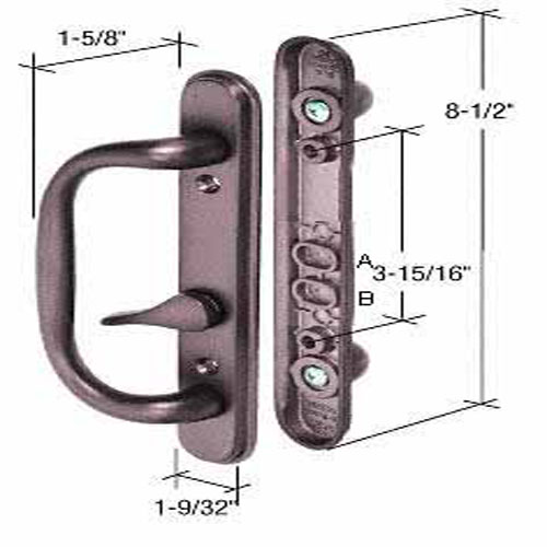 Sliding Glass Patio Door Hardware: Mortise Locks, Handles Sets, Pulls | C1285