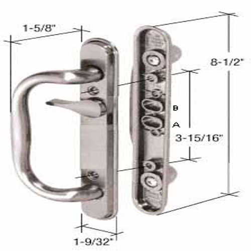 Sliding Glass Patio Door Hardware: Mortise Locks, Handles Sets, Pulls | C1286