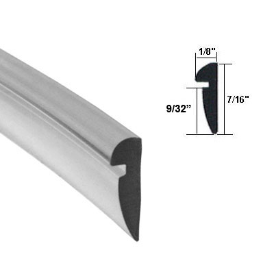 Clear 7/16&quot; Wide Glazing Spline - 18 ft Roll | AGT4033