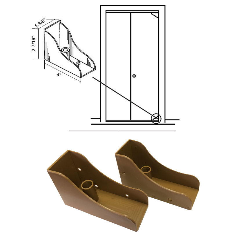 Closet Door Savers Bi-Fold Closet Door Pivot Pin Repair Kit - Light Oak | 19405L