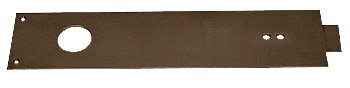 C.R. Laurence CRL Dark Bronze Cover Plate for Overhead Concealed Door Closers | CRL8010CPDU
