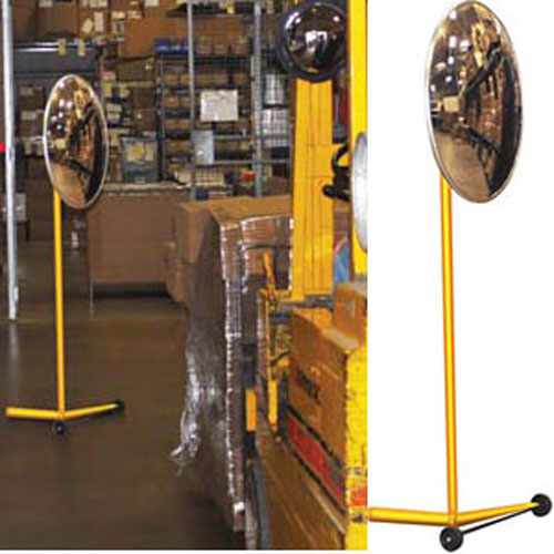 30&quot; Indoor Convex Mirror with Portable Mirror Stand | CVI30PS
