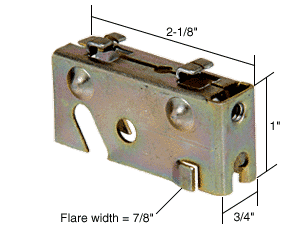 C.R. Laurence CRL 3/4&quot; Wide Steel Replacement Housing for Empire Pacific and Alwindor Doors - Package | D1618