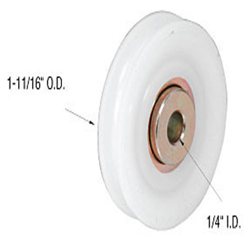 Sliding Patio Door Replacement Roller, Ball Bearing, Nylon | D1716