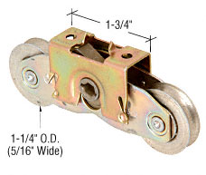 C.R. Laurence CRL 1-1/4&quot; Tandem Steel Ball Bearing Roller Assembly for Andersen Doors - Package | D1971
