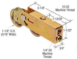 Sliding Glass Patio Door Replacement Hardware | Patio Door Replacement Rollers | D1986