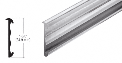 C.R. Laurence CRL Satin Anodized Price Tag Molding Extrusion - 12 ft Long | D5001