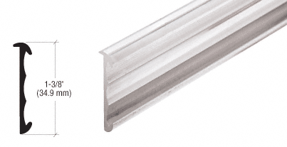 C.R. Laurence CRL Aluminum Price Tag Molding Extrusion - 12 ft Long | D5001A