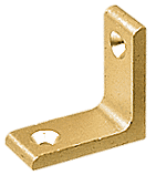 C.R. Laurence CRL Bright Gold Anodized Brace for Partition Posts | D664BGA