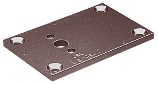 C.R. Laurence CRL Duranodic Bronze 2&quot;x3&quot; Partition Post Base | D693DU